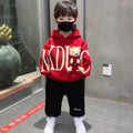 Boys' Cartoon Print Hoodie & Pants Set