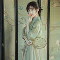 Women's Summer New Chinese Zen Qipao Dress + Hanfu Dress + Dress 2-Piece Set 2026 - Top + Skirt