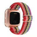 For Fitbitversa1 / 2 Band Day Lettering Clasp Jacquard Wrist Strap Nylon Ethnic Style Smart Capable Folding Buckle