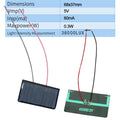 Solar panel glue board 68*36 5v 60ma with line photovoltaic panel component diy power generation can be