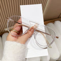 New Pair Bridge Anti-Blue-Light Reading Unisex HD Aviator Frame Older Adults Glasses Fashionable Photochromic Plano