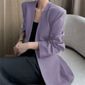 Women's Spring Korean Casual Blazer 2026 - Coffee