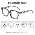 Anti-Blue Square Frame Plano Women Contrast Stud Simple Slender Stylish Glasses Frame Western Trendy Frame