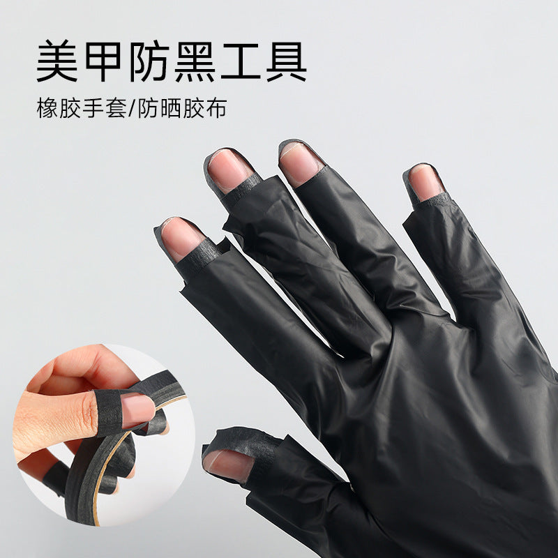 Nail UV Protection Gloves - Anti-Tan Curing Gloves for At-Home Manicures