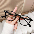 Small Round Presbyopia Glasses Retro Anti-Blue Women Fashionable Personality HD Stylish Youthful Men Elderly Reading Glasses