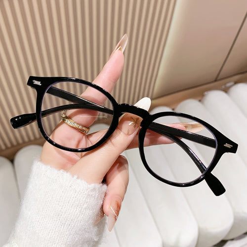 Small Round Presbyopia Glasses Retro Anti-Blue Women Fashionable Personality HD Stylish Youthful Men Elderly Reading Glasses