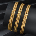 Overseas Western No Fade Gold Wheat Ears Round Polish Rope Chain Necklace Stainless Chain Wholesale Versatile Simple