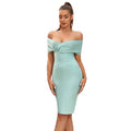 Women's Off-Shoulder Strapless Sexy Elegant Socialite Evening Gown Party