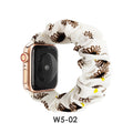 For appleiwatch Watch Band Overseas Women Polyester Fabric S8765 Third Gen Tweed Style Printed Apple Band