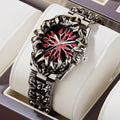 Y2K Year Vintage Watch Men Unique-Shaped Claw Piece alabaster Western Grid Premium Waterproof Quartz Watch