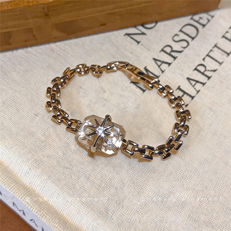 Oversized Zircon Starburst Bracelet - view 2